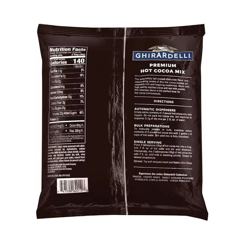 Ghirardelli Chocolate Premium Indulgence Hot Cocoa Mix, 32 Ounce Package