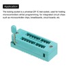 PATIKIL Universal IC Test ZIF Socket 20 Pin 2.54mm Pitch