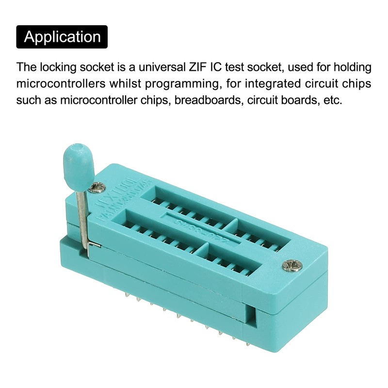 PATIKIL Universal IC Test ZIF Socket 20 Pin 2.54mm Pitch