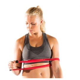 Fight Back/Black Fitness Power Band with Handles – with Training Diary