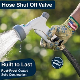DBR Tech® Garden Hose Shut Off Valve Brass – Heavy Duty Water Hose Valve Shut Off | Durable Hose End Connector, Garden Hose Shutoff Valve Attachment with Easy On/Off Lever