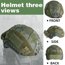 Tactical Airsoft Helmet, Booiu Adjustable Fast Helmet Accessories PJ Type Tactical Paintball Helmet for Cosplay, CS, Outdoor Activities