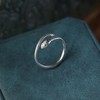 Zeshimb Gothic Silver Snake Ring Set - Open, Adjustable, Stacking