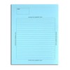 BookFactory Exam Blue Book, Ruled Format, 8.5x11 Inches, 16 Pages,