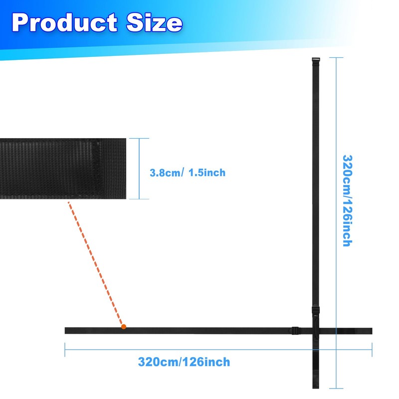 Cosmos Box Carrying Strap with Handle, 126 Inch Heavy Duty