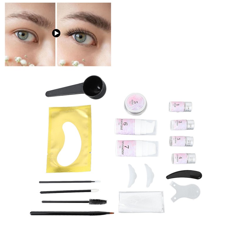 Eyelash Eyebrow Lamination Kit Professional Fast Styling 16ml Liquid 20ml