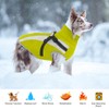 Oslueidy Waterproof Dog Coats with Harness, Winter Warm Dog Jacket,