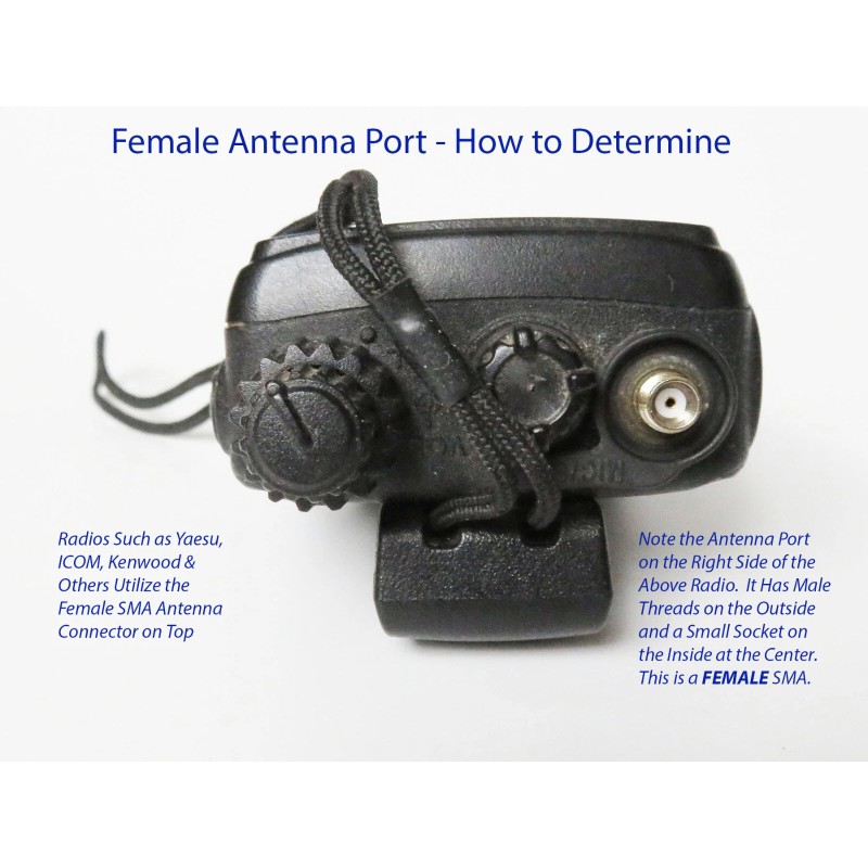 Radio-Tecs HAM Antenna Tactical Counterpoise Tiger Tail Tri-Band Both SMA