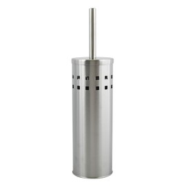 MSV Miami Toilet Brush with Hygienic Container Silver