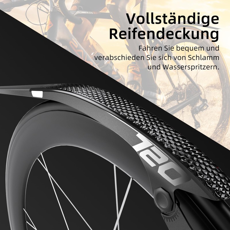 IGTOPS Universal Bicycle Mudguard Set, Mudguard Bicycle 14-21 Inches, Adjustable
