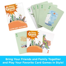 AQUARIUS Roald Dahl James & Giant Peach Set of 52 Playing Cards + Jokers (nm)