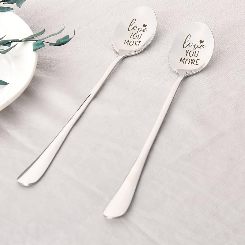 I Love You Spoons for Boyfriend & Husband - 2Pcs