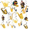 SHADOAMP Saxophone Music Theme Party Decorations, 24 Piece Saxophone Themed
