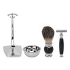 4 in 1 Soap Beard Brush Kits Brush Bowl Holder