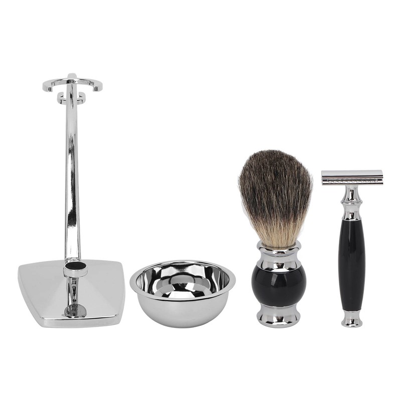 4 in 1 Soap Beard Brush Kits Brush Bowl Holder