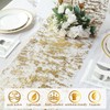28cm x 15m Gold Table Runner Metallic Glitter Table Runner