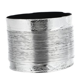 TEHAUX 1Pc Aluminum Foil Telescopic Duct Practical Vent Hose for Kitchen Dryer Bathroom Greenhouse Flexible Exhaust Air Hose Reduces Wind Resistance Easy to Install