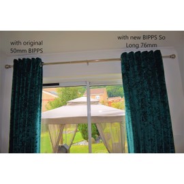 by Bay Interiors Curtain Spacers BIPPS Perfect Pleats 12 Pack Extra Long for Poles up to 28mm Eyelet Curtains 50% Longer than Originals