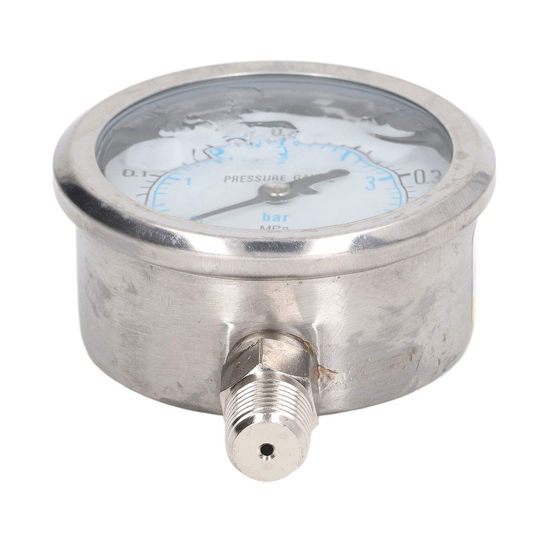 Vacuum Pressure Gauge Shockproof Radial Stainless Steel Case for Industrial