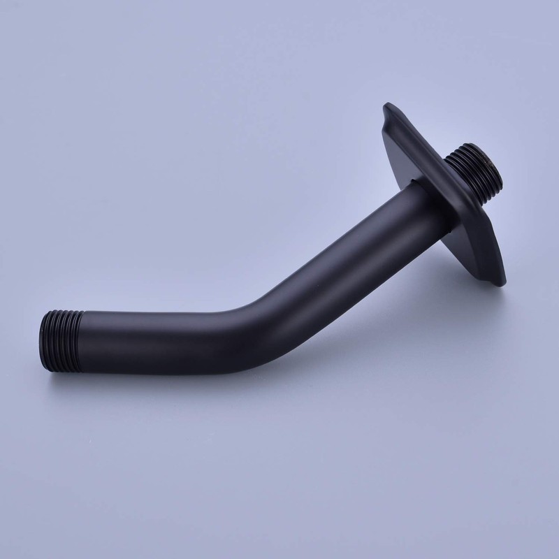 TRUSTMI 6-Inch Shower Arm with Flange, Solid Stainless Steel, Wall
