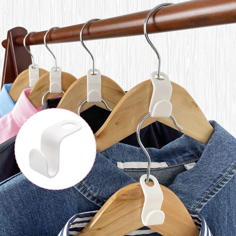 60PCS Hangers Space Savers, Clothes Wardrobe Wizard Hooks, Multi-Layer Space