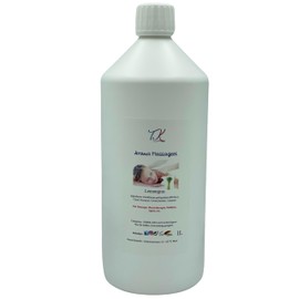 500 ml Aroma Massage Oil - Lemongrass for Massage, Physiotherapy, Wellness and Much More, Artificial Product Quality (0.5 L, Lemongrass)