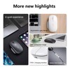 TECHWOLF Mouse Inalámbrico Silencioso Ergonómico, USB Recargable, Portátil con 4