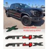 Auto 2PCS Doors Matte Black AT4X OVERLAY Emblem 2023+ GMC