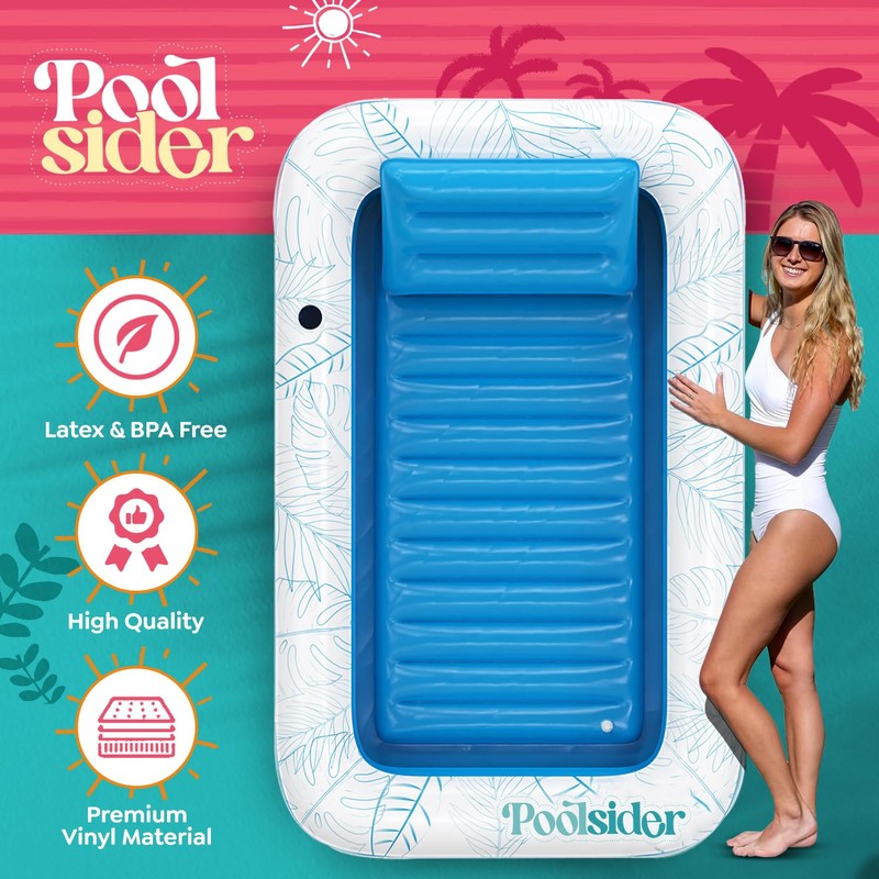 Premium Inflatable Tanning Pool Lounger | XL Inflatable Tanning Bed