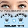 Cluster Lashes GEMERRY Lash Clusters Fluffy Individual Lashes Two Styles