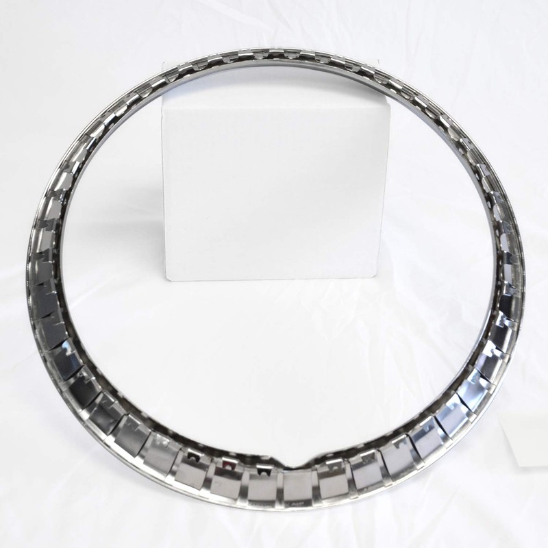 4-Pack of 15' Chrome Steel 1 1/2' Deep Wheel Rings