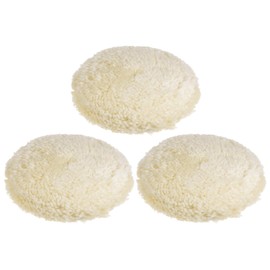 HARFINGTON 3pcs Wool Polishing Pads, 6 inch Wool Buffing Pad with Hook and Loop Back Cutting & Polishing for Car Motorcycle Washing Machine Refrigerator Furniture
