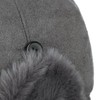 Seeberger Finola Lapeer Aviator Hat Winter Hat with Lining, darkgray