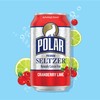 Polar Seltzer Water Cranberry Lime, 12 fl oz cans, 18