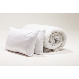 SleepyNights UNBEATABLE VALUE NON ALLERGENIC POLYPROPYLENE BUNDLE - 10.5 TOG DUVET/QUILT WITH 2 PILLOWS : DOUBLE