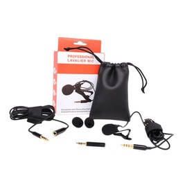 Levemolo 7-Piece Clip On Lavalier Microphone Set Omnidirectional Condenser Mic for Live Streaming and Recording Compatible and Laptops Easy Clip Design