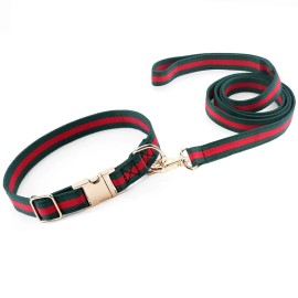 Nisiye Dog Collar Cute Collars Luxury Style, Durable Pet and Leash with Metal Buckle