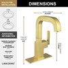 Brushed Gold Bathroom Faucet Single Handle, Lava Odoro Bathroom Faucet