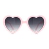 Womens Pink Polka Dot Print Color Plastic Heart Shape Cutie