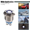 X AUTOHAUX 5Pcs LED Indicator Light 12mm Dash Signal Lamp
