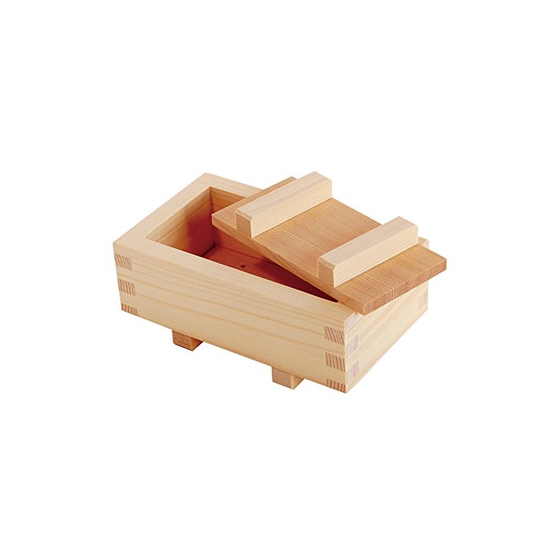 Yamako 825103 Hinoki Pressed Sushi Dish, Medium, Approx. 1 Piece,