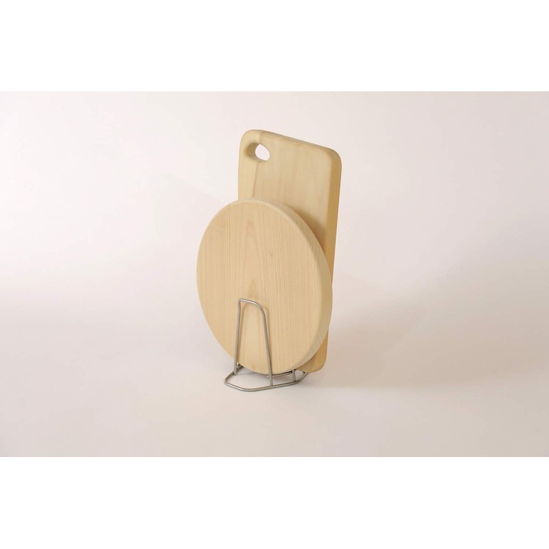 Woodpecker Cutting Board Stand, Stainless Steel, Round Cutting Board, Kitchen