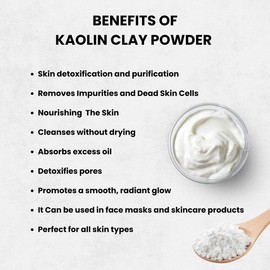 Kaolin Clay Powder 114 g for Face, Skin Care, Soap making | Natural, Chemical Free