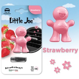 Little Joe Standard Car Air Freshener, 45-Day Long-Lasting Fragrance, Scented Vent Clip for Car Interior Home & Office - 4 Pack Strawberry