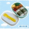 レック アンパンマン フォーク付 ランチBOX 弁当箱 (270ml) ブルー KK-312
