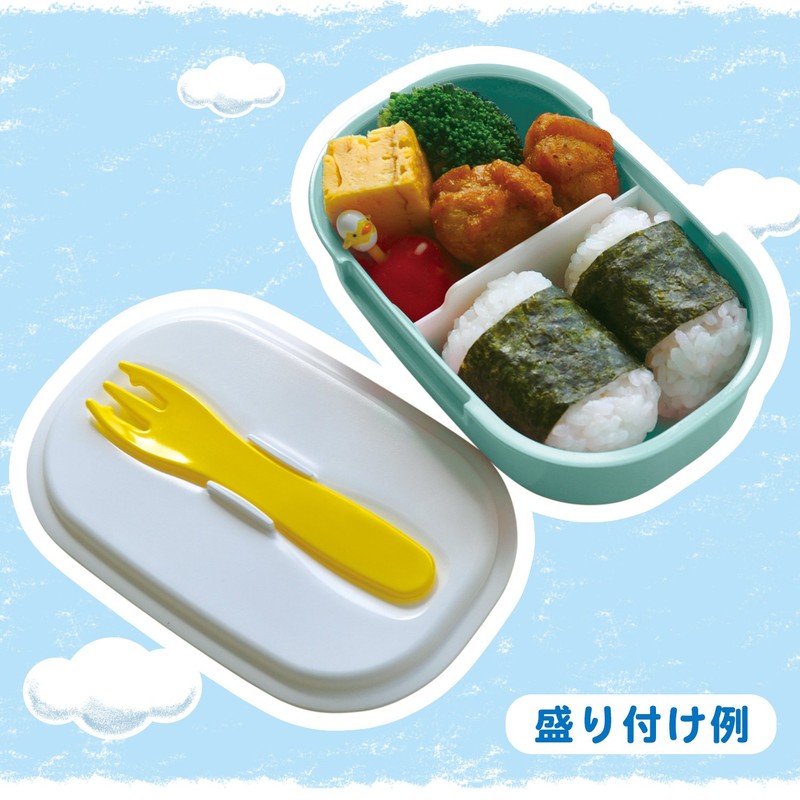レック アンパンマン フォーク付 ランチBOX 弁当箱 (270ml) ブルー KK-312