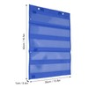 Magnetic Pocket Chart, Classroom Hanging Pocket Chart, 5 Rows Transparent