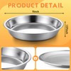 Otoolling 3 Pcs Deep Stainless Steel Pie Pan Set -
