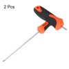 HARFINGTON 2pcs T-Handle Ball End Hex Key Wrench 2.5mm Metric