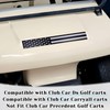 Golf Cart American Flag Plate, Fits Club Car DS and